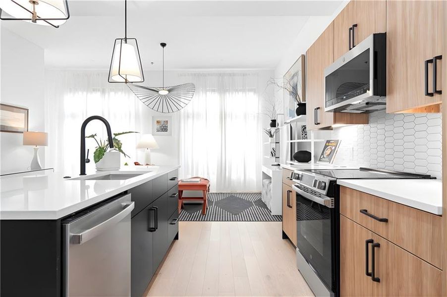 Furnished interior view inside a new home in , Atlanta (Image 11).