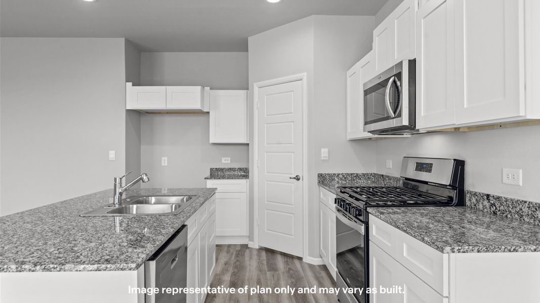 Furnished interior view inside a new home in Mustang Ridge, Andrews (Image 7).