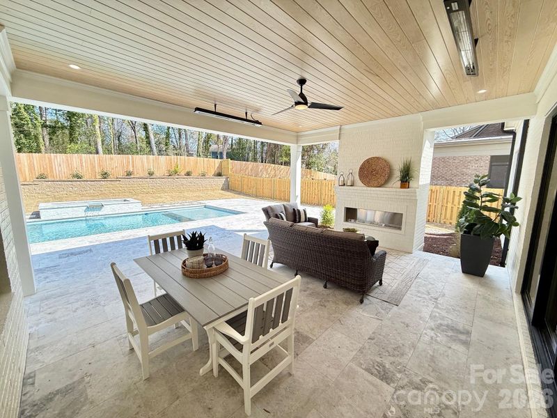 Exterior details and patio area of a home in , Charlotte (Image 25).