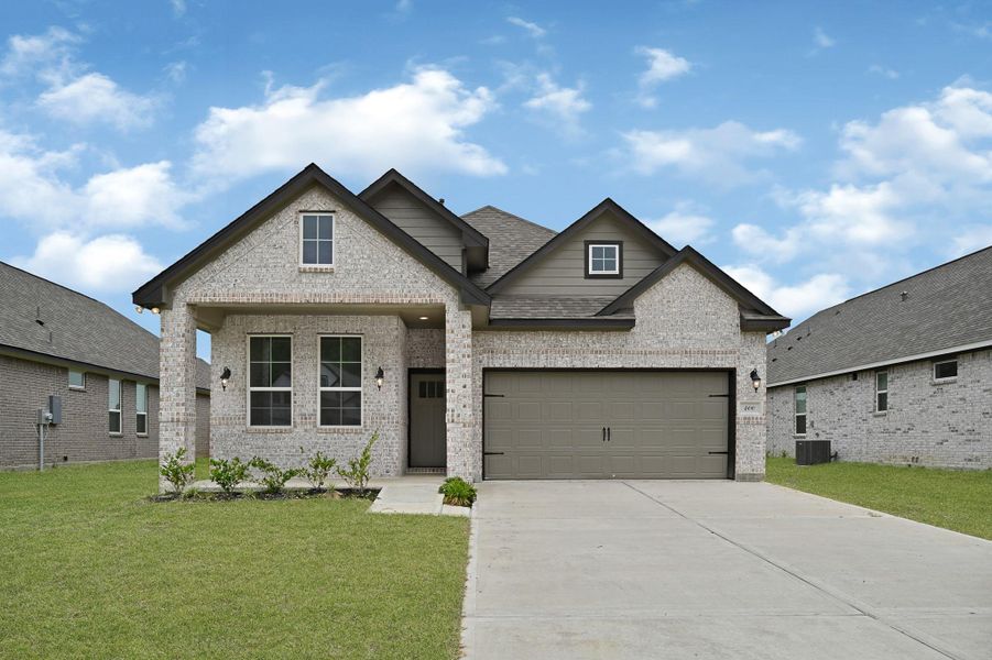 Front exterior of a new home in , Anahuac, TX, highlighting curb appeal (Image 2).