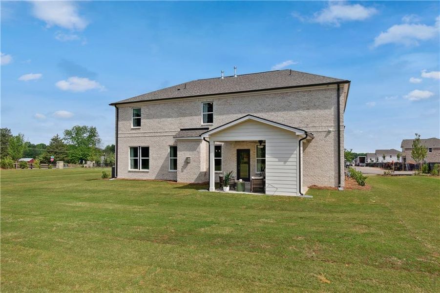 Exterior details and patio area of a home in Westwind Estates, Hampton (Image 4).