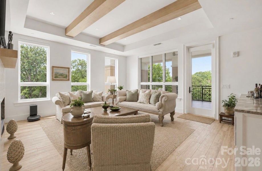 Living Room with Fireplace