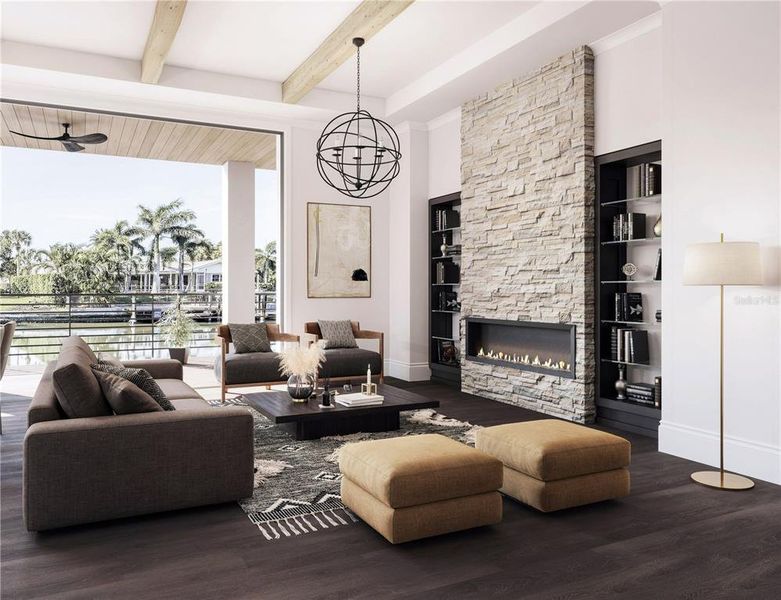 Furnished interior view inside a new home in , Sarasota (Image 5).