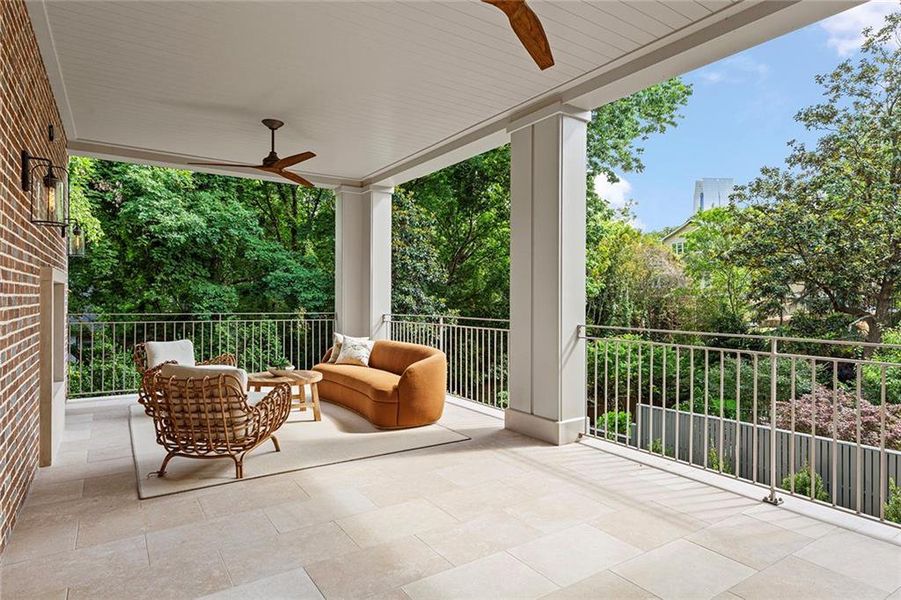 Exterior details and patio area of a home in , Atlanta (Image 34). Exterior details and patio area of a home in , Atlanta (Image 34).
