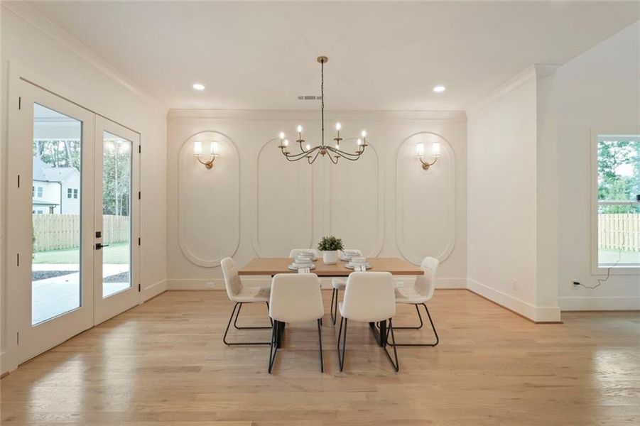 Furnished interior view inside a new home in , Grayson (Image 9).