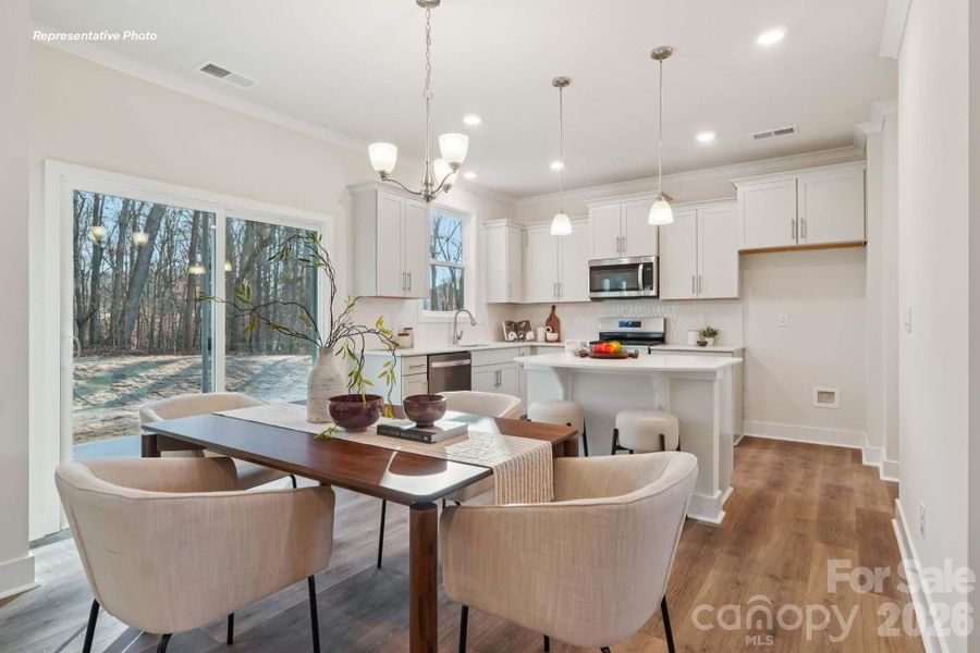 Furnished interior view inside a new home in Sanctuary at Southgate, Indian Trail (Image 7).