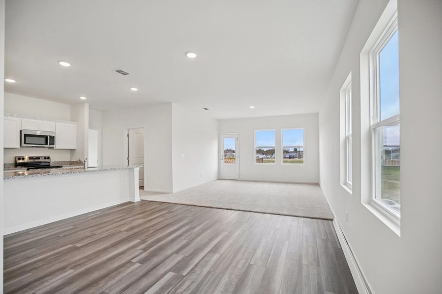 Representative unfurnished interior of a home built from the Larissa by Starlight Homes in Ashland, Angleton (Image 15). Representative unfurnished interior of a home built from the Larissa by Starlight Homes in Ashland, Angleton (Image 15).