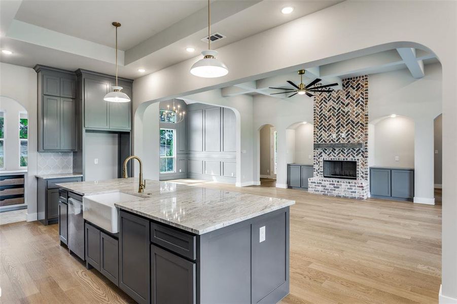 Furnished interior view inside a new home in , Weatherford (Image 6).
