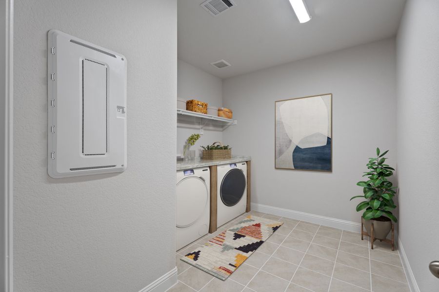 Representative furnished interior of a home built from the Parker by Beazer Homes in Saratoga, Aubrey (Image 8).