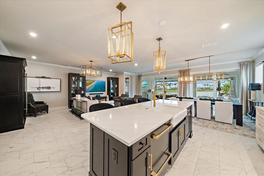 Furnished interior view inside a new home in , Venice (Image 19).