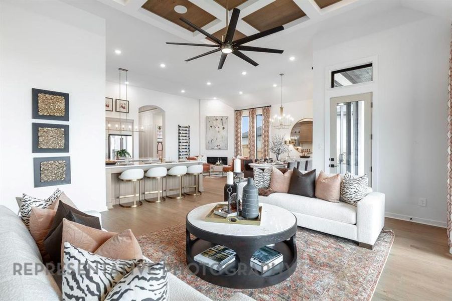 Furnished interior view inside a new home in Pecan Square: 60ft. lots, Northlake (Image 11).