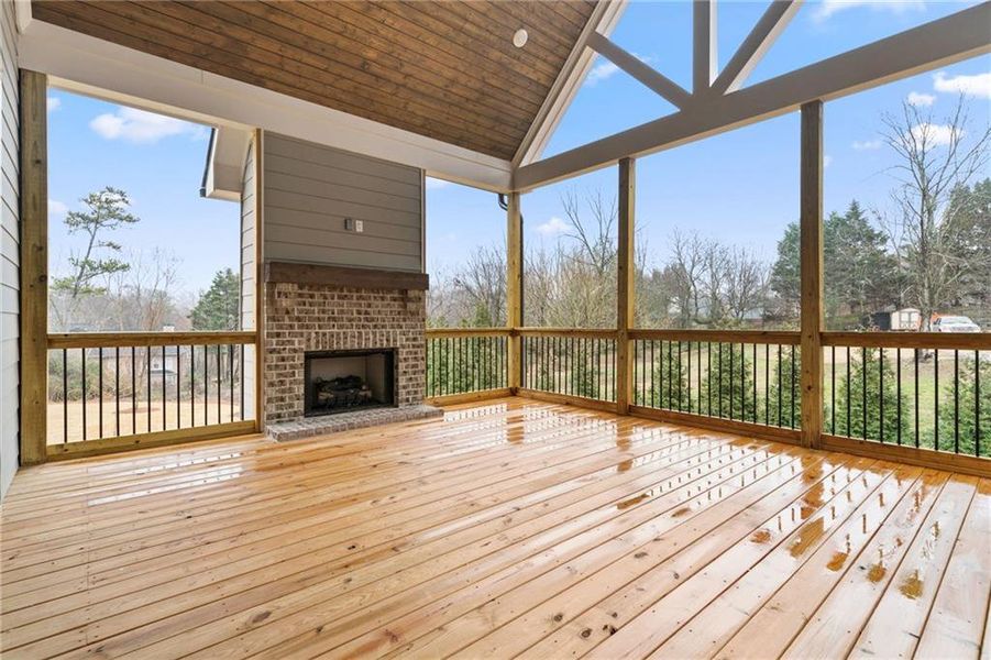 Exterior details and patio area of a home in , Marietta (Image 26).