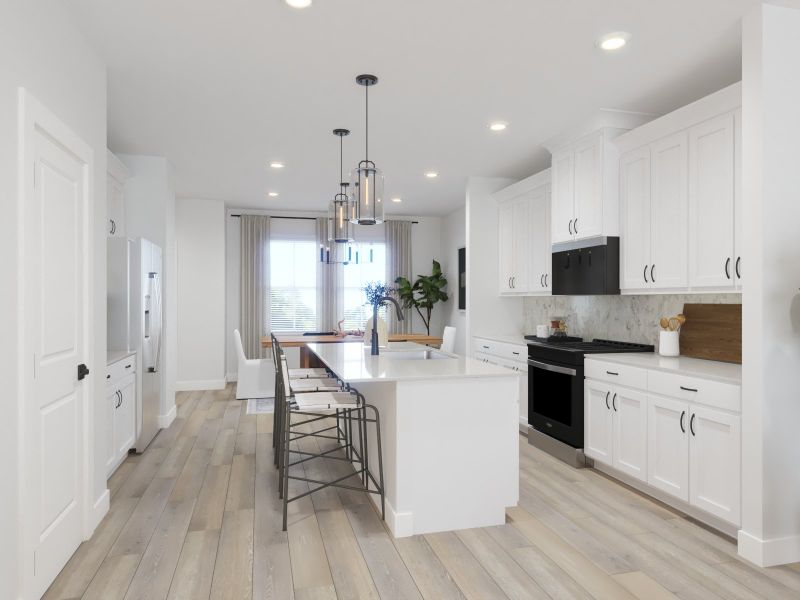 Furnished interior view inside a new home in McFarland Farms Townhomes, Mount Juliet (Image 4).