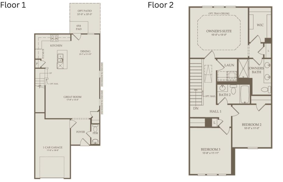 2D floor plan layout of this home in Flemingfield, Greensboro, NC (Image 4).