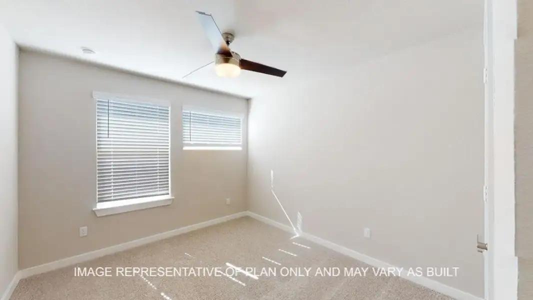 Representative unfurnished interior of a home built from the Baxtor by D.R. Horton in Wildwood Estates, Nolanville (Image 15).