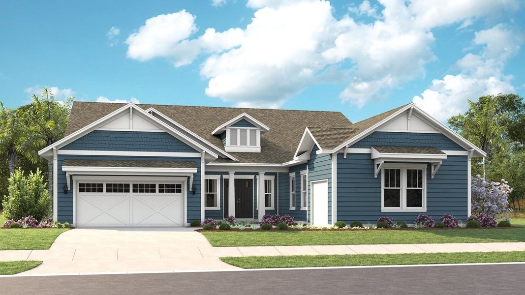Representative exterior photo of a completed home built from the Valerie by Kolter Homes in Cresswind at Spring Haven, Newnan, GA (Image 22).