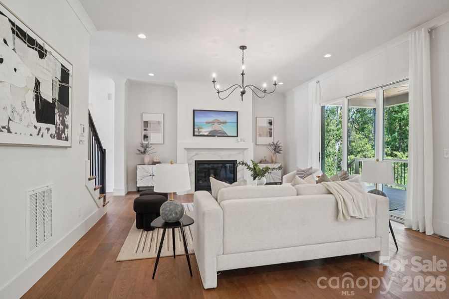 Furnished interior view inside a new home in , Huntersville (Image 6).