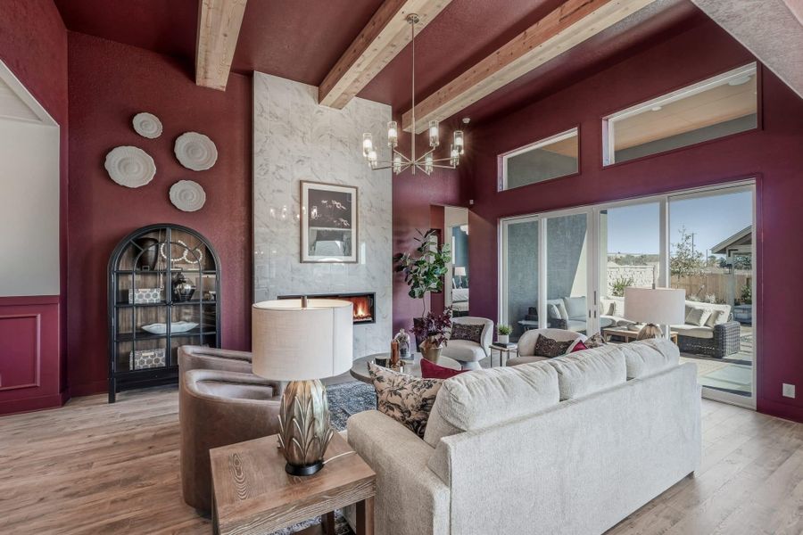 Furnished interior view inside a new home in Prominence, San Antonio (Image 14).