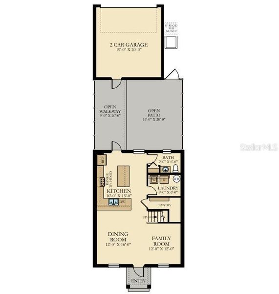 2D floor plan layout of this home in , Winter Garden, FL (Image 3).