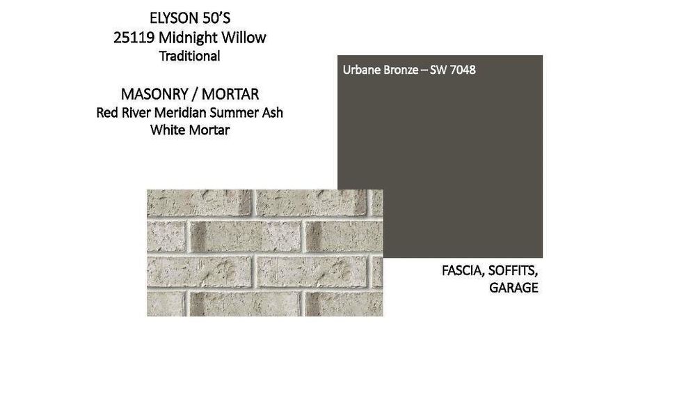 Sample of building materials used in homes in Elyson, Katy (Image 22).