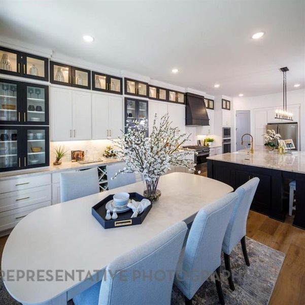 Furnished interior view inside a new home in , Aledo (Image 16).