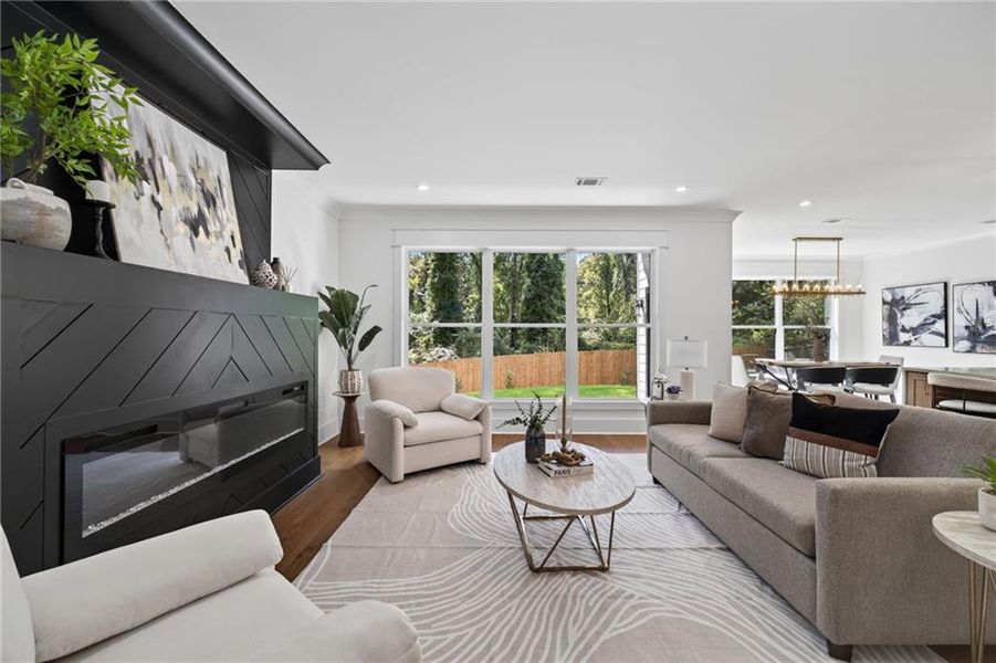 Furnished interior view inside a new home in , Hoschton (Image 6).