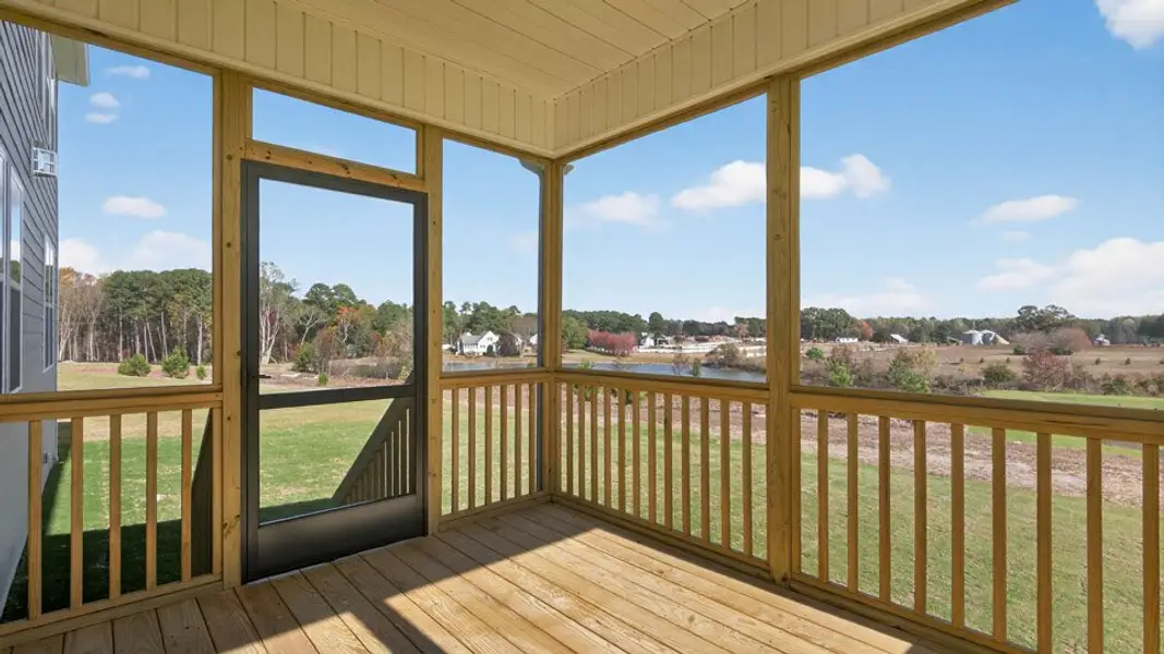 Exterior details and patio area of a home in Kalas Falls, Wake Forest (Image 4).