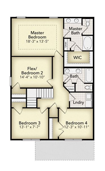 2D floor plan layout of this home in Kiber Reserve, Angleton, TX (Image 4). 2D floor plan layout of this home in Kiber Reserve, Angleton, TX (Image 4).