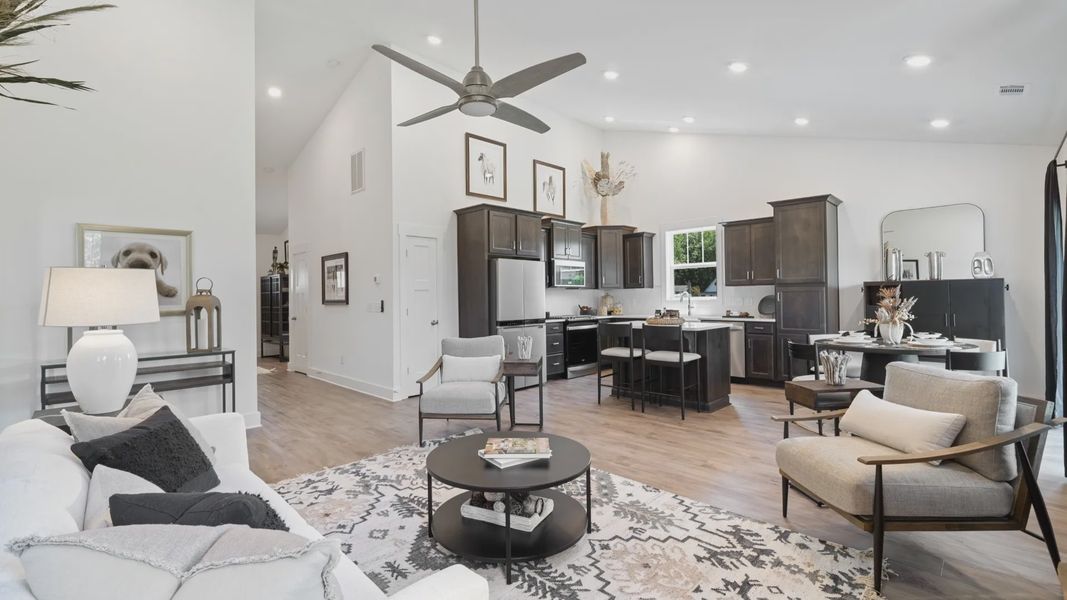 Furnished interior view inside a new home in Iris Meadows, Moore (Image 6).