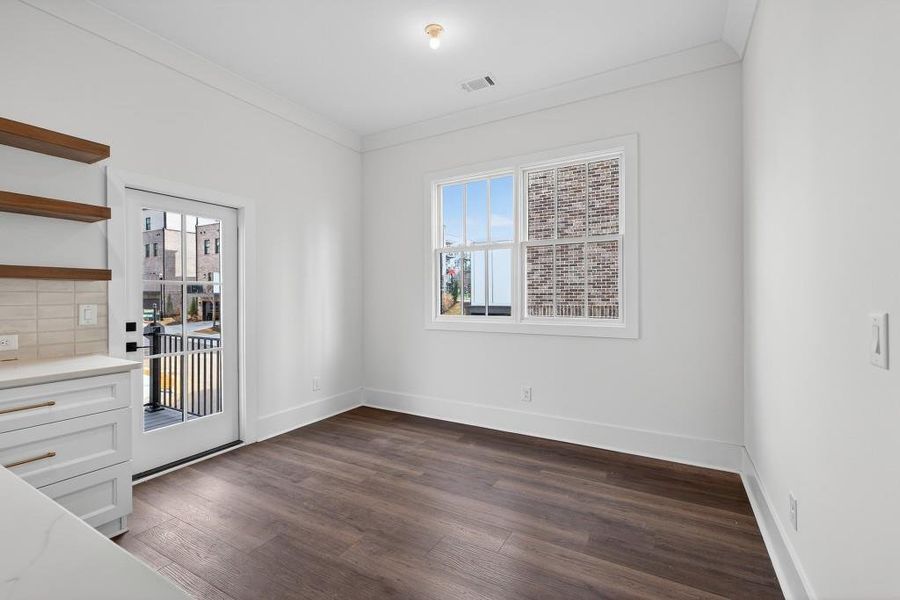 Spacious, unfurnished interior of a new home in Skyview On Broad, Sugar Hill (Image 40). Spacious, unfurnished interior of a new home in Skyview On Broad, Sugar Hill (Image 40).