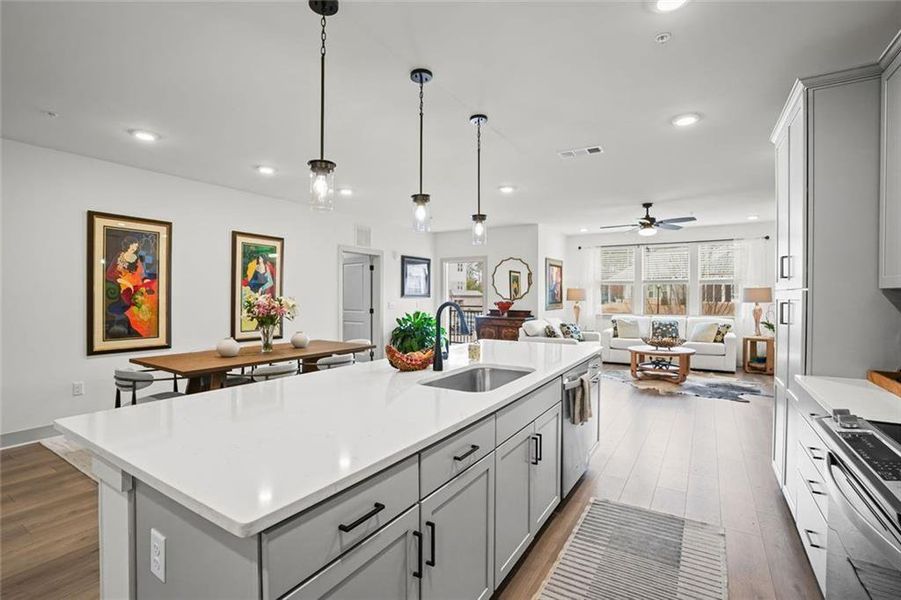 Furnished interior view inside a new home in , Cumming (Image 9).