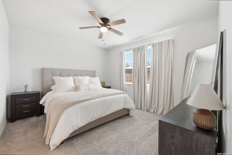 Furnished interior view inside a new home in Spring Creek, San Antonio (Image 38).