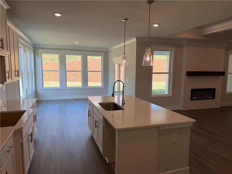 Furnished interior view inside a new home in Mallard’s Landing, Jefferson (Image 11).