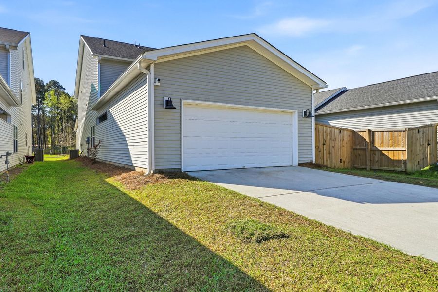 Exterior details and patio area of a home in Six Oaks, Summerville (Image 4).