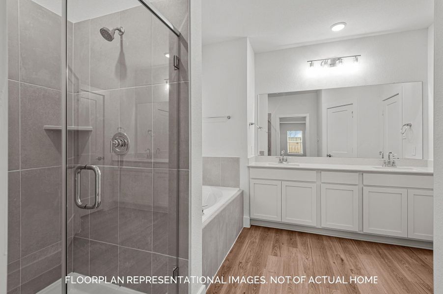 Furnished interior view inside a new home in Sorella, Tomball (Image 13).