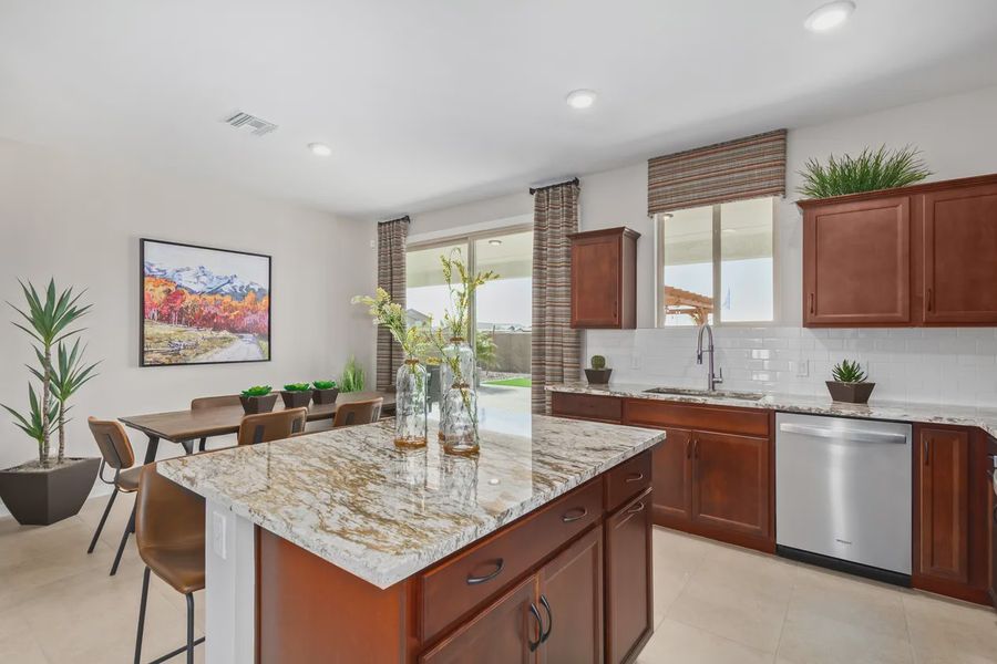 Representative furnished interior of a home built from the 1257 by Elliott Homes in Camilo at Santana, Yuma (Image 11).