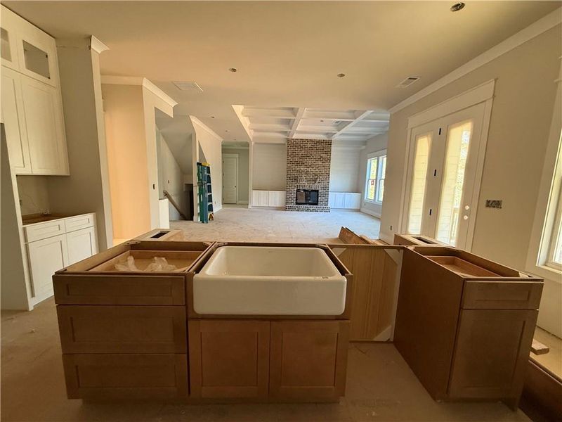 In-progress construction of a new home in , Hoschton, GA (Image 45).