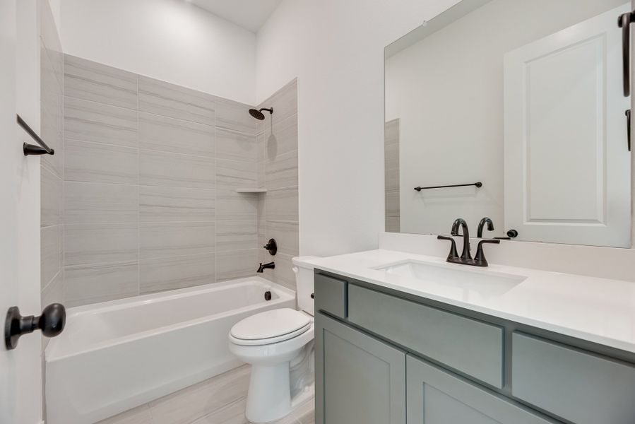 Furnished interior view inside a new home in Cottages of Celina, Celina (Image 12).