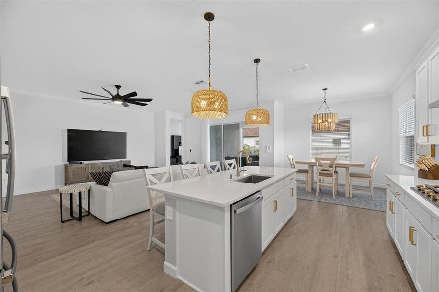 Furnished interior view inside a new home in Southshore Bay Active Adult, Wimauma (Image 54).