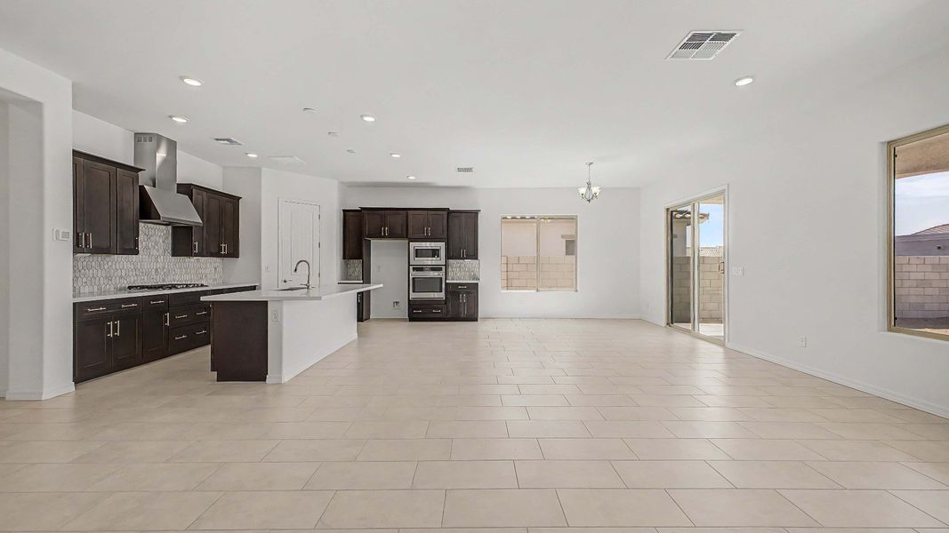 Furnished interior view inside a new home in Arroyo Seco - Hacienda, Buckeye (Image 7).