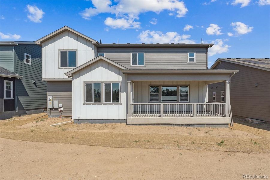 Exterior details and patio area of a home in Prestige Collection at Parkdale Commons, Lafayette (Image 3). Exterior details and patio area of a home in Prestige Collection at Parkdale Commons, Lafayette (Image 3).