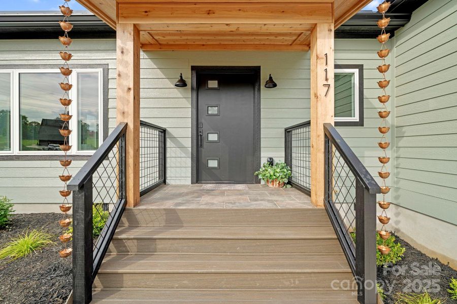 Front exterior of a new home in , Asheville, NC, highlighting curb appeal (Image 24).