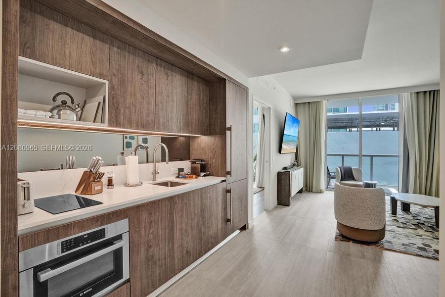 Furnished interior view inside a new home in , Miami (Image 21).