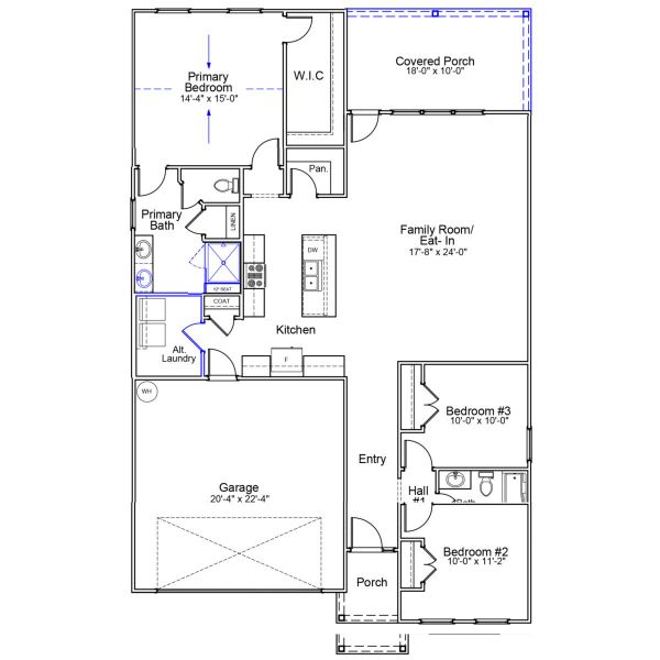 2D floor plan layout of this home in Jordan Grove, Conway, SC (Image 4). 2D floor plan layout of this home in Jordan Grove, Conway, SC (Image 4).