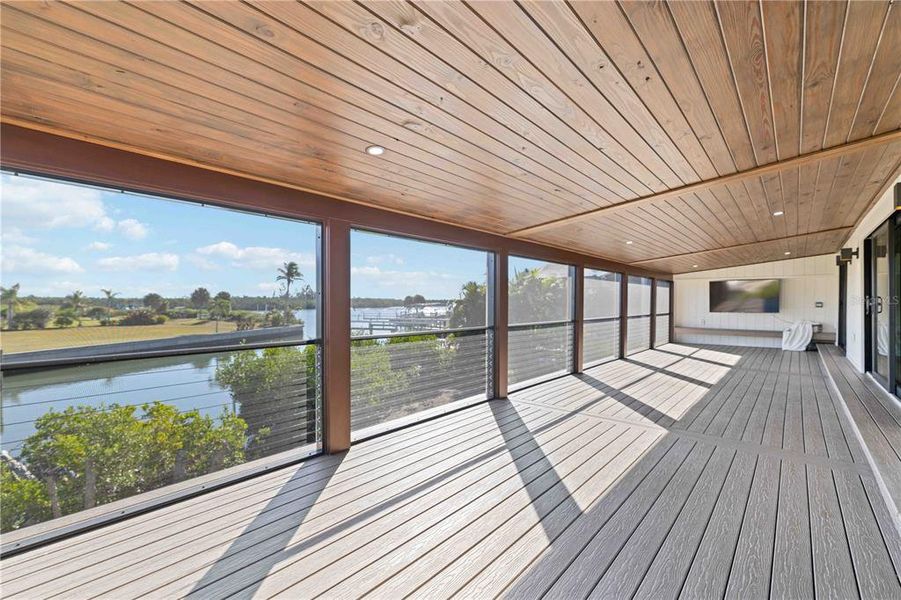 Exterior details and patio area of a home in , Englewood (Image 38).