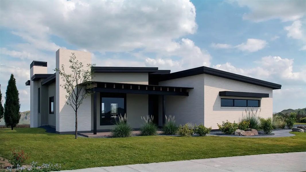Representative exterior photo of a completed home built from the Oak by Work Shop Colorado in Signature at Crystal Valley, Castle Rock, CO (Image 1). Representative exterior photo of a completed home built from the Oak by Work Shop Colorado in Signature at Crystal Valley, Castle Rock, CO (Image 1).
