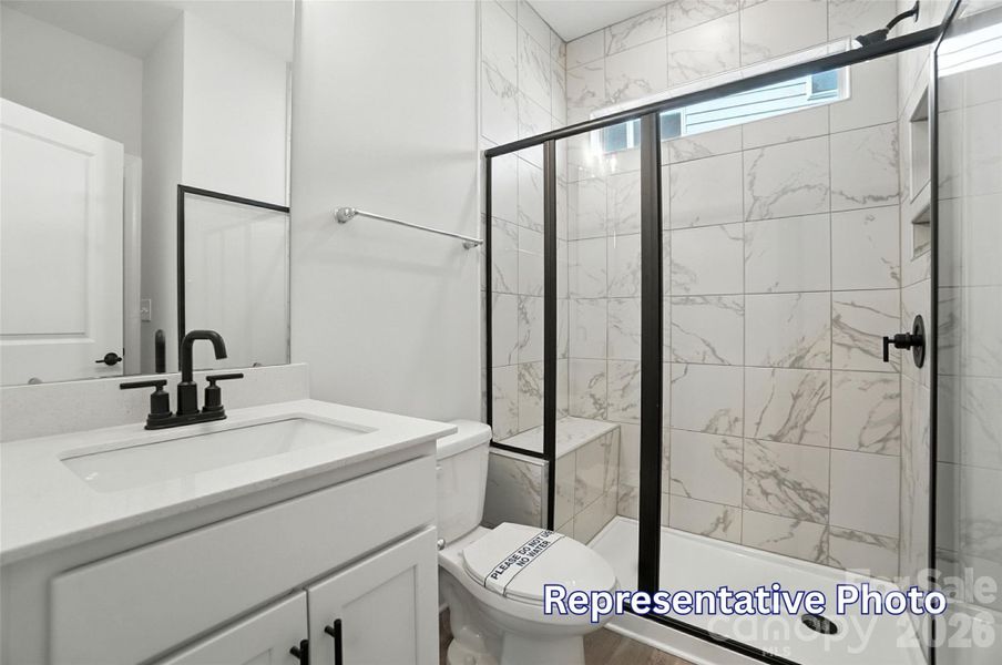 Furnished interior view inside a new home in Enclave at Riverdale, Huntersville (Image 11).