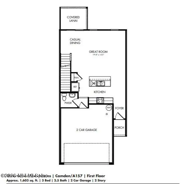 2D floor plan layout of this home in , St. Augustine, FL (Image 5).