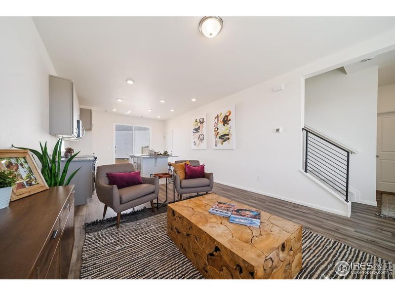 Furnished interior view inside a new home in Thompson River Ranch, Johnstown (Image 5).