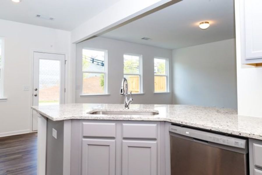 Representative furnished interior of a home built from the Emory Townhome by Piedmont Residential in The Retreat at Browns Ridge, Newnan (Image 12).
